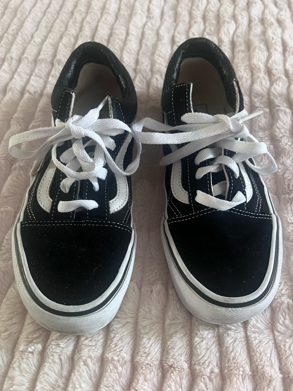 Classic Black and White Skate Sneakers